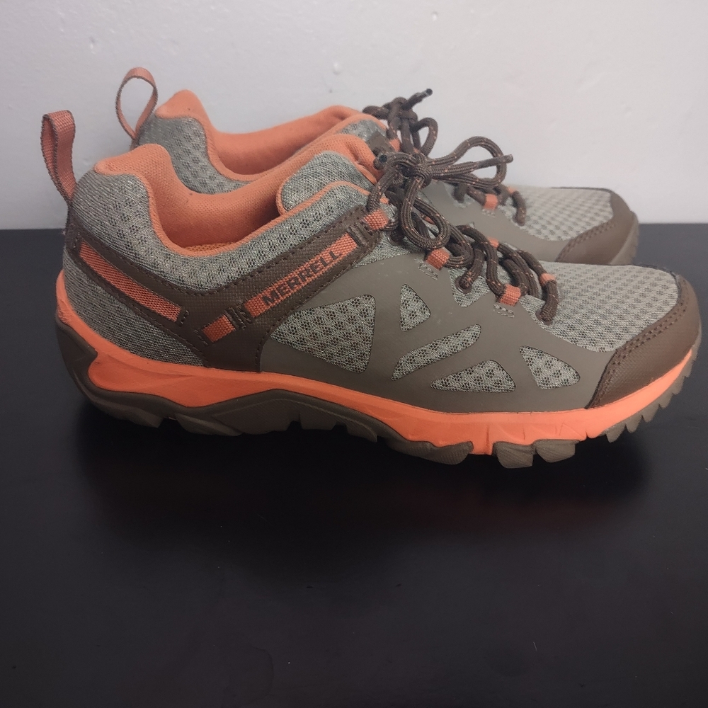 Merrell Outright Edge Women's Brindle melon Sneaker shoes SZ 10 EUC